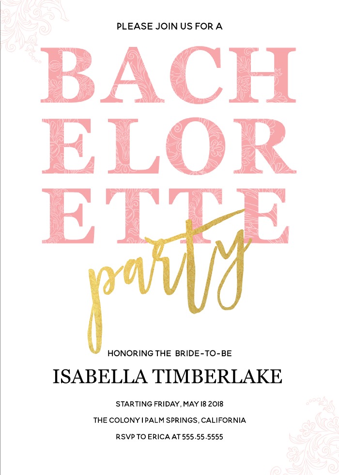 Free Bachelorette Party Invitations