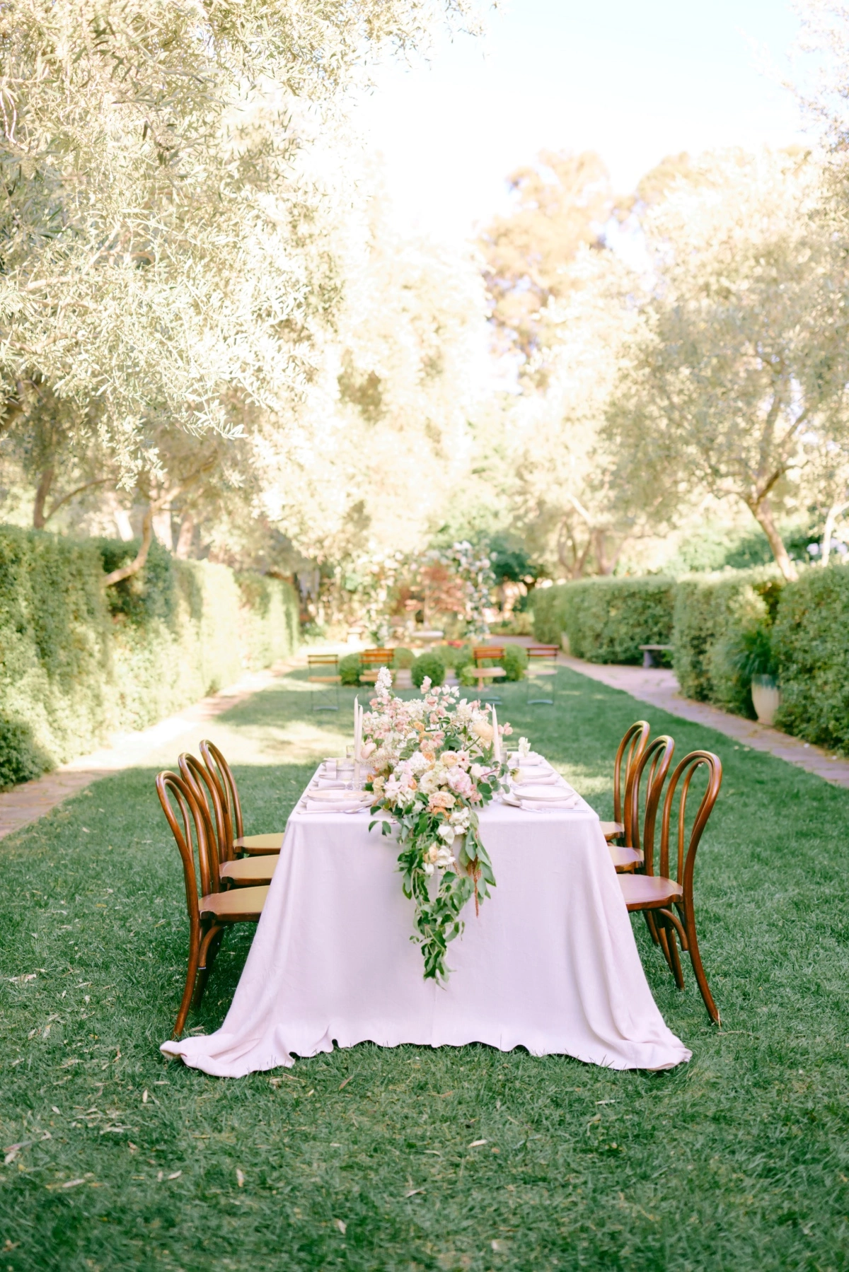 pastel garden wedding